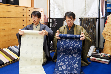 上村絹織物の代表取締役と取締役